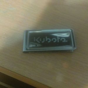 New silver KUBOTA money clip